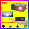 YT100 Mini projecteur noir Micro Portable HD maison sans fil petit téléphone Portable Projection Micro projecteur Film projection