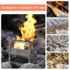 Stoves Tomshoo Outdoor Camping Wood Stove w Barbecue Grill Portable Wood Burning Stove Wood w BBQ Bracket Fire Wood Heater 231025