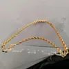 Pendant Necklaces Real 24k Yellow Gold GF Diamond Cut ed Solid XP Jewelry Fancy Original Picture Mens Thick 6mm Rope Chain285Z