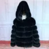 Casaco de pele falsa feminino, casaco de inverno, jaqueta feminina para mulheres, mangas compridas, capuz, casaco de pele real, roupas 231026