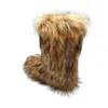 Autumn and Winter New Fur Warm Boots for Women, Versatile High Tube Net Red Fashion INS Snow Women