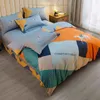 Designer -Bettwäsche Sets Bettwäsche verdicken alle Baumwollbettblätter zwei einfache Atmosphäre
