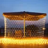 Garden Decorations Solar Power Net Curtain Mesh Fairy String Light Christmas Decoration Year Outdoor Lights Garland Street 231026