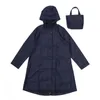 Rain Wear Waterproof Women Raincoat Rainwear Men Hooded Coat Solid Color Portable Fold Thin Zipper Outdoor Cover 231025