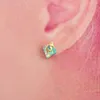 Stud Earrings BOROSA 5/10Pairs Gold Plated Rhombus Copper Turquoise Natural Blue Stone For Women G1989