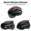 Capacetes de escalada Lua Ultraleve Ciclismo Capacete de Segurança Ao Ar Livre Capacete de Bicicleta Capacete de Viseira Removível Óculos MTB Mountain Road Bike Capacete 231025