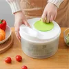 Fruit Vegetable Tools Household Dehydrator Creative Manual Water Salad Spinner Drain Basket Dryer Hand Crank Kitchen Gadget 231026