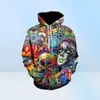 Malenschädel 3D bedruckte Hoodies Männer Frauen Sweatshirts Kapuzenpullover Marke 5xl Qlity Tracksuits Boy Coats Mode Outwear New3036256
