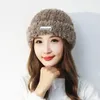 Berets Women Winter Fashion Plush Bułyn Kapelusz ciepły solidny kolor Faux Fur Fisherman Lady Cap Beanie Zachowaj czaszkę wiatroodporną polar