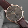 11 stijlen Luxe ETA7750 horloge 41 mm * 13 mm herenhorloges Roségoud 904L roestvrijstalen kast Blauwe wijzerplaat Saffier automatisch Chronograaf waterdicht met doos en papieren