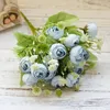 Decorative Flowers 28CM Snowflake Imperial Concubine Small Tea Bud Artificial Flower Home Decoration Wedding Pography Material