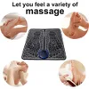 Foot Massager Electric EMS Foot Massager Pad Foldable Massage Mat Muscle Stimulation Relief Pain Relax Feet Suppoer Drop 231025