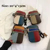 Avondtassen WESTAL Mini-tas van echt leer voor dames Telefoontassen Mix-color Damesschoudertassen Flap Vintage Comestic Messenger Bags Klein 231026