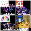 Ballon Party Dekoration Mticolor Farbe LED Ballons Neuheit Beleuchtung Bobo Ball Unterstützung Hintergrund Dekorationen Licht Baloon S Nacht Drop Dhldi