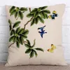Pillow Case Simple Modern Nordic Pastoral Style Flower Branches Printed Home Decor Pillowcase Car Sofa Cushion Cover