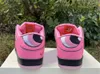 2023 Release The Powerpuff Girls x Dnnk Low Shoes Blossom Lotus Pink Buttercup Mean Green Bubbles Blue Chill Digital Pink Medium Soft Pink Sports Sneakers US4-13