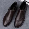 Scarpe eleganti da uomo italiane in vera pelle di marca da lavoro, comode, comode, casual, da matrimonio, traspiranti, antiscivolo, da passeggio