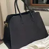 Sac à main pour femme The Row Margaux 17 en daim noir en cuir véritable grand fourre-tout sac de shopping voyage plage sacs à main mode uni portefeuille