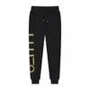 2023ss mens joggers pants autumn men sportswear drawstring casual tracksuit sweatpants trousers black white designer jogger mens pants