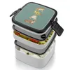 Dinnerware Toads Bento Box Lunch Thermal Container 2 Layer Healthy Toad Illustration Frogs Frog