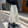 Skirts 2023 Autumn Winter Women High Waist Slim Long Skirt Quality Fashion Patchwork Irregular Split Hem Jacquard