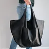 Evening Bags 2023 Soft Large Capacity Tote Bag Shopper Women Handbag Luxury Pu Leather Shoulder Retro Oversized Women's Trend