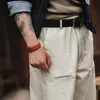 Jeans pour hommes Maden japonais Vintage coton décontracté pour hommes pantalon Cargo droit ample couleur unie Baggy Cowboy Denim pantalon 231025