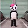 Costume da mascotte in peluche di panda di Halloween Cartoon Fruit Personaggio a tema anime Festa di carnevale di Natale Costumi fantasia Abbigliamento da esterno per adulti