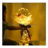 Balloon Party Supplies Luminous Led Rose Flower Bouquet Bobo Ball Proposal Valentines Mothers Day Festive Decor Seaway Z Drop Delivery Dhp9K