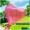 Ballon 18 pouces Ballons en forme d'étoile de coeur 2023 Anniversaire Saint Valentin Boules d'amour Maison Décoration de jardin Cadeaux de douche de bébé Party Supp Dhchy