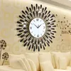 Horloges murales Art Salon Horloge Décoration Élégant Unique Maison Pièces Rond Noir Blanc Moderne Designwanduhr Décor