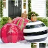 Decoraciones navideñas 60 cm Decoración Bolas de PVC Bola inflable Juguete NT Árbol al aire libre 2022 Año Nuevo Ballno Luz Gota Entrega Hogar Jardín Fe Dhlys