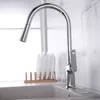 Kitchen Faucets Good Price Pull-out And Cold Sink Faucet Zinc Body Head Swivel Bubbler