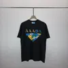 Camisetas masculinas Plus Tees Polos com gola redonda bordadas e impressas estilo polar roupas de verão com camisetas de algodão puro de rua w821