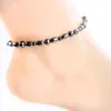 Anklets unisex magnetisk viktminskning Effektiv anklettarmband svart gallsten bantning stimulerande akupointterapi artrit rel192t