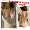 Bras Floral Secret Corselets femmes Bustier soutien-gorge boutons recadrée haut doux femme mariage blanc Bralette gilet Sexy Corset soutiens-gorge haut T231026