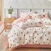 Bedding sets High Quality Printed 100% Cotton Duvet Cover Set with Sheets Soft Thicken Queen Cozy Pure Blanket 231026