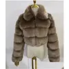 Women'S Fur Faux Womens Plus Size Big Yards Manufacturer Coat Mitation Fox Short Asian Size. 2-3 Sizes Larger Than Usual Is Drop D Dhvkw