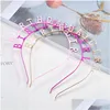 Other Event Party Supplies Happy Birthday Hat Hair Hoop Decoration Kids Girls Headwear Childrens Headband Yq01945 Drop Delivery Home G Dhpcs