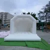Château gonflable de saut gonflable de qualité commerciale de maison de rebond blanche avec le lit sautant de mariage de ventilateur pour des mariages, des parties