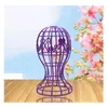 Wig Stand Lantern Shape Plastic Wig Stand Hat Cap Holder Foldbar mångsidig Wig Head Stand Storage Rack Wig Accessories 231025