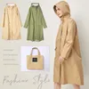 Rain Wear Women Raincoat Long Rainwear Men Coat Impermeable Poncho Japan Waterproof Cape Cover Hooded Universal 231025