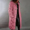 Płaszcze damskie 40%Długie kardigan damski Zimowy długie rękaw Twisted Knit Kardigan Pocket Button Ladies Warm Sweter 231025
