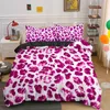 Комплекты постельного белья с леопардовым принтом, пододеяльник из кожи животного для детей, подростков, взрослых, одеяло, полиэстеровое одеяло с наволочкой 231026