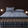 Bed Skirt RainFire Elegant Quilted Thickened Three Pieces Set King Queen Size Bedspread Antislip Cover with Pillowcase 231026