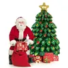 크리스마스 장식 테마 파티 풍선 녹색 나무 호일 풍선 메리 크리스마스 용품 2024 년 장식 231026