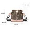 Evening Bags Fashion Versatile Womens Bucket Bag Cross Body Storage Single Shoulder Drawstring Printed Messenger 231026