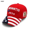 Bollmössor Koep Desantis 2024 Florida Cap USA Flag Baseball Caps President Hat 3D Embrodery Drop 231025