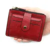 Portefeuilles Small Fashion Credit Card Holder Slim Leather Wallet With Coin Pocket Man Money Bag Case for Men Mini Women Business Purse