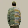 Men's Sweaters NOYMEI Fashion Colours Striped Cardigan Knitting Long Sleeve Loose Men Autumn All-match Sweater 2023 WA3245